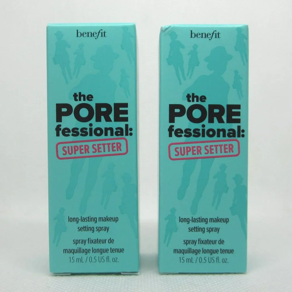 Lot (2) Benefit The Porefessional Super Setter Makeup Setting Spray travel mini